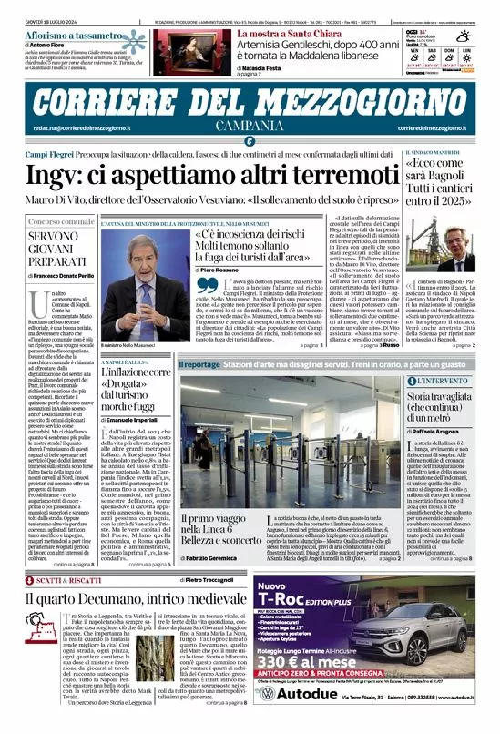 Prima-pagina-corriere del mezzogiorno-del-2024-07-18